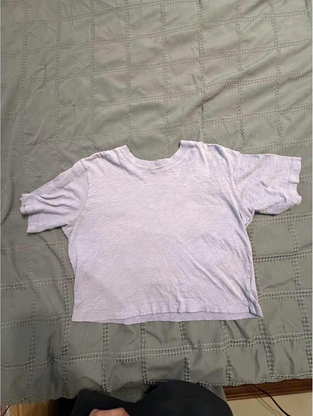 Richer Poorer Lavender Cotton Crop T-Shirt Medium